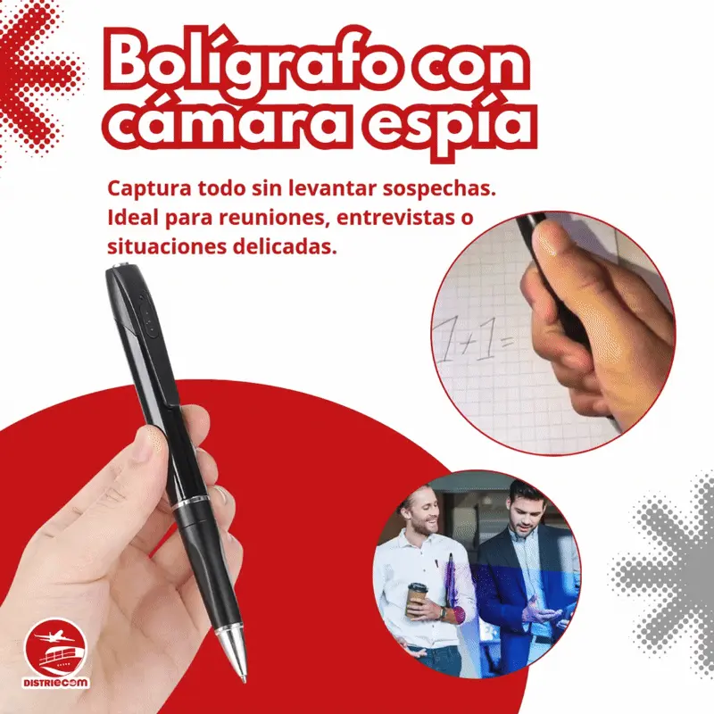 BOLÍGRAFO CON CÁMARA ESPÍA